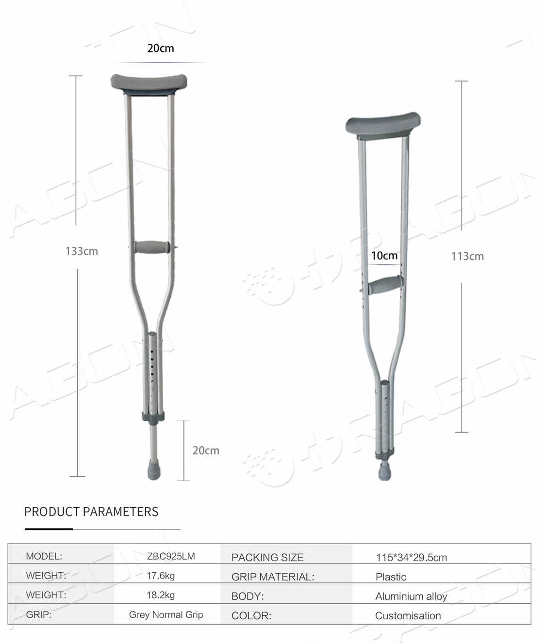 Crutch from China manufacturer Dragon Medical Co., Ltd.