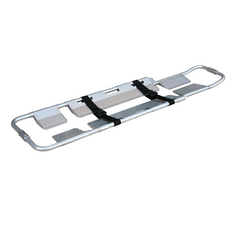 Silver Aluminum Alloy Scoop Stretcher