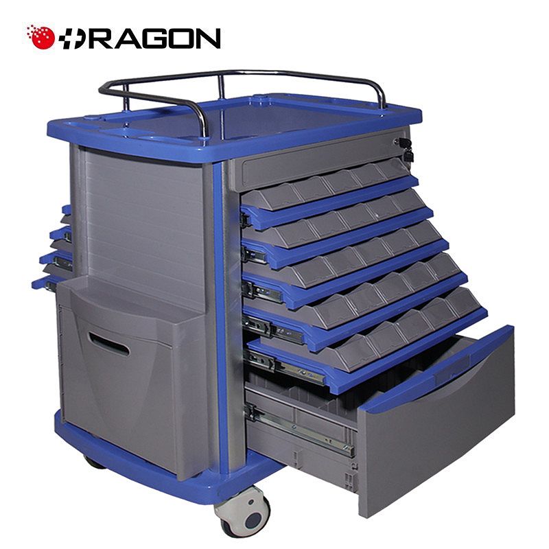 Double Side Bin Medical Cart