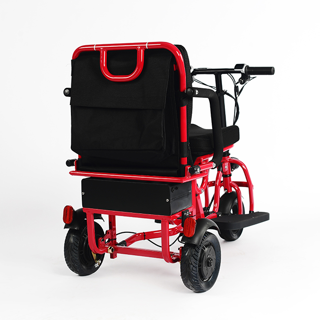 Fauteuil roulant &eacute;lectrique (rouge)